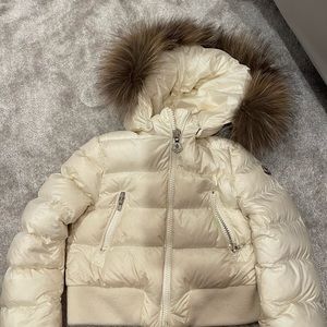 Kids Moncler Coat with real fur hood